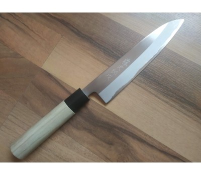 Tojiro Shirogami Kasumi - Шеф ніж, 3 шари, вуглецева сталь, клинок 180 мм, Японія
