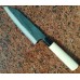 Японський кухонний ніж  Tomita  Santoku - Blue Steel 175mm