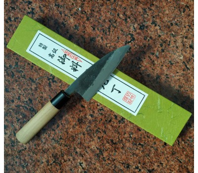 Tomita Double beveled Deba ніж Aogami Blue Steel 105 mm
