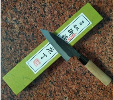 Tomita Double beveled Deba ніж Aogami Blue Steel 105 mm