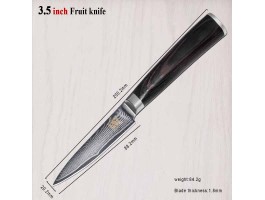 XYj Damascus Paring, овочевий ніж, 88мм