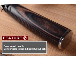 XYj Damascus Gyuto, шеф ніж, 193мм-foto4