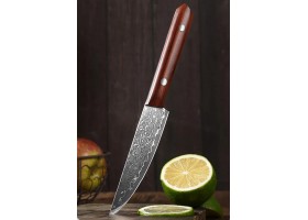 YE202 Damascus Petty, універсальний ніж, 120мм-foto3