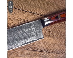 XYj King Damascus Gyuto, шеф ніж, 200мм-foto4