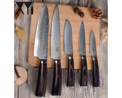 Набір кухонних ножів XYj 5 шт v2-foto2