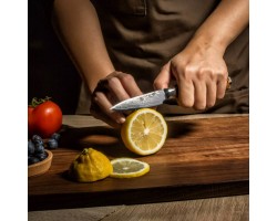 XYj Damascus Paring, овочевий ніж, 89мм-foto2