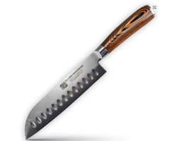 XYj Damascus Santoku, сантоку ніж, 173мм-foto5