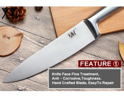 Набір ножів із нержавіючої сталі  7cr17 XYj 4 шт-foto3