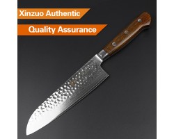 Xinzuo Yun Damascus Santoku knife 180mm-foto3