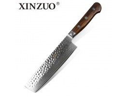 Xinzuo Yun Damascus cleaver Nakiri knife 180мм