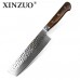 Xinzuo Yun Damascus cleaver Nakiri knife 180мм