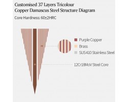 Xinzuo ZHEN Шеф (Gyuto) 210mm сталь 12Cr18MoV-foto9