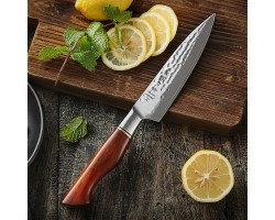 HEZHEN MS PRO Damascus Petty, універсальний ніж, 133мм-foto5