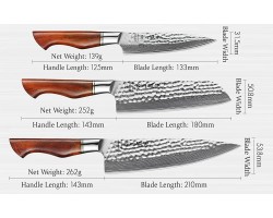 Набір кухонних ножів HEZHEN MS Pro 3 шт-foto4