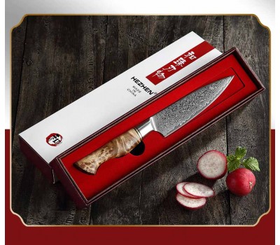 HEZHEN Master series Damascus Petty, універсальний ніж, 133мм