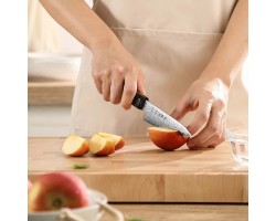 HEZHEN Aogami Damascus Овочевий ніж 106 mm-foto4