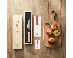 HEZHEN Aogami Damascus Овочевий ніж 106 mm-foto3