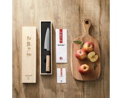 HEZHEN Aogami Damascus Універсальний ніж 135 mm-foto3