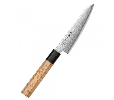 HEZHEN Aogami Blue Steel No.2 Damascus Універсальний ніж 135 mm