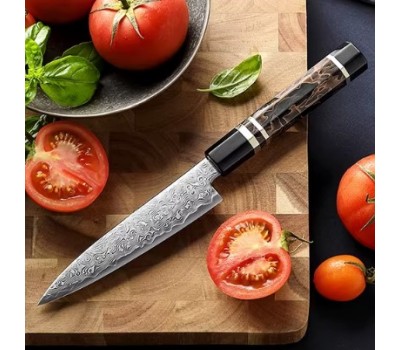 HEZHEN ZDP189 Damascus Petty, універсальний ніж, 141мм