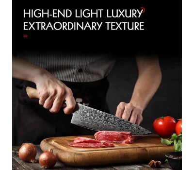 HEZHEN Master series Damascus Gyuto, шеф ніж, 210мм