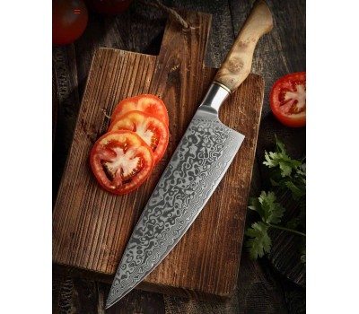 HEZHEN Master series Damascus Gyuto, шеф ніж, 210мм