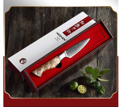 HEZHEN Master series Damascus Paring, овочевий ніж, 93мм HEZHEN Master series Damascus Paring, овочевий ніж, 93мм