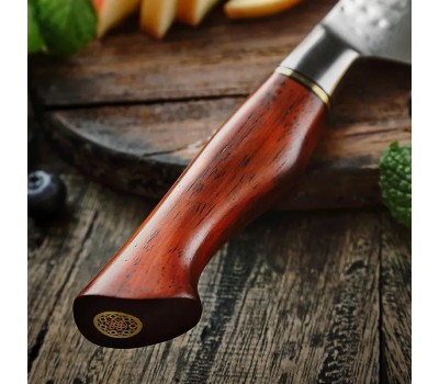 HEZHEN Master series PRO Damascus Paring, овочевий ніж, 93мм