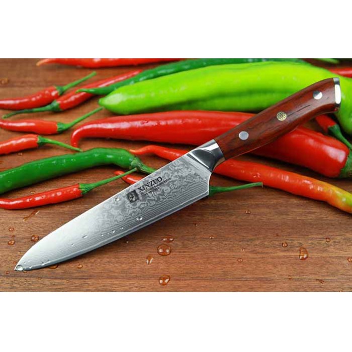 Xinzuo Yu Damascus универсальний ніж 130мм-foto11