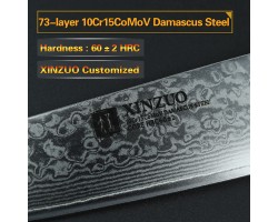 Xinzuo Yu Damascus универсальний ніж 130мм-foto2