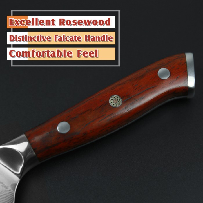 Xinzuo Yu Damascus универсальний ніж 130мм-foto3