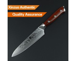 Xinzuo Yu Damascus универсальний ніж 130мм-foto5