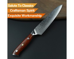 Xinzuo Yu Damascus универсальний ніж 130мм-foto4