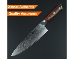 Xinzuo Yu Damascus шеф (Gyuto) 202mm-foto5