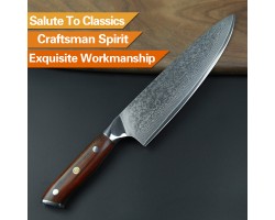 Xinzuo Yu Damascus шеф (Gyuto) 202mm-foto4