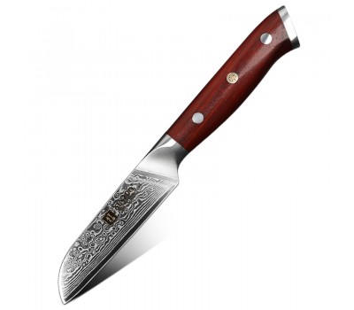 Xinzuo Yu Damascus Paring, овочевий ніж, 90мм