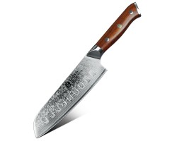 Xinzuo Yu Damascus Сантоку ніж 176 mm Xinzuo Yu Damascus Сантоку ніж 176 mm