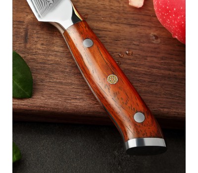 Xinzuo Yu Damascus Paring, овочевий ніж, 93мм