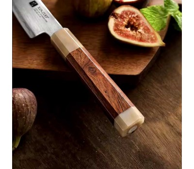 Xinzuo ZDP189 ніж (Petty) 138mm порошкова сталь 65-67 HRC в обкладках з нержавіючої сталі