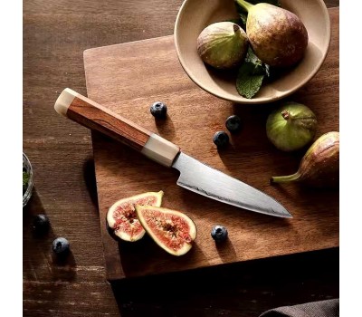 Xinzuo ZDP189 овочевий ніж 110mm порошкова сталь 65-67 HRC в обкладках з нержавіючої сталі