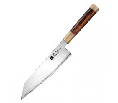 Xinzuo ZDP189 Шеф (Bunka) 210mm порошкова сталь 65-67 HRC в обкладках з нержавіючої сталі