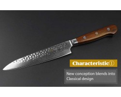 Xinzuo Yun Damascus Utility knife 150мм-foto4