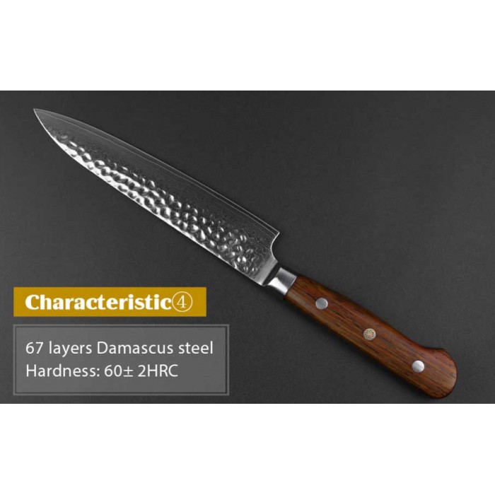 Xinzuo Yun Damascus Utility knife 150мм-foto7