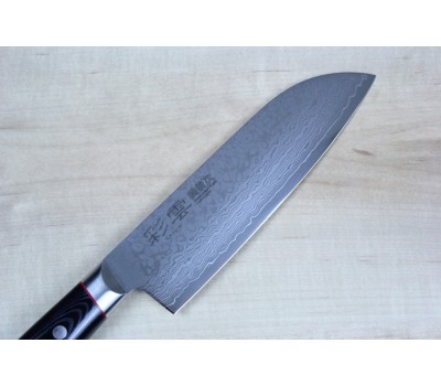 SAIUN Damascus Santoku, сантоку, 170мм