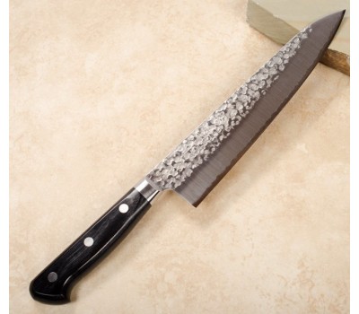 Takamura Tsuchime (Hammered) VG10 японський кухарський ніж Шеф (Gyuto) 210 мм