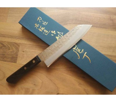 Takamura Chromax Pakka японський кухарський ніж Santoku 170mm