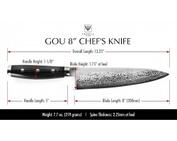 Yaxell GOU Ніж кухарський 200 мм, 37000-foto8