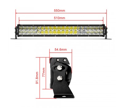 Люстра світлодіодна 22 "480W CREE Пряма