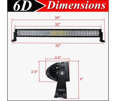 Люстра світлодіодна 32 "300W 6D CREE Пряма