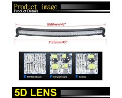 Люстра світлодіодна 42 "560W 5D CREE Пряма-foto2